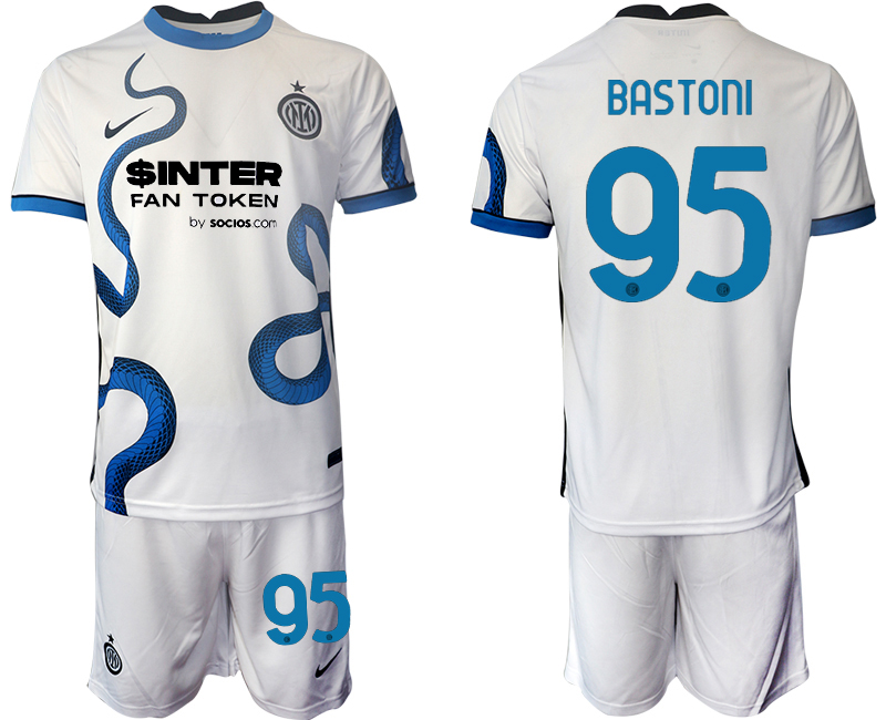 Men 2021-2022 Club Inter Milan away white #95 Soccer Jersey